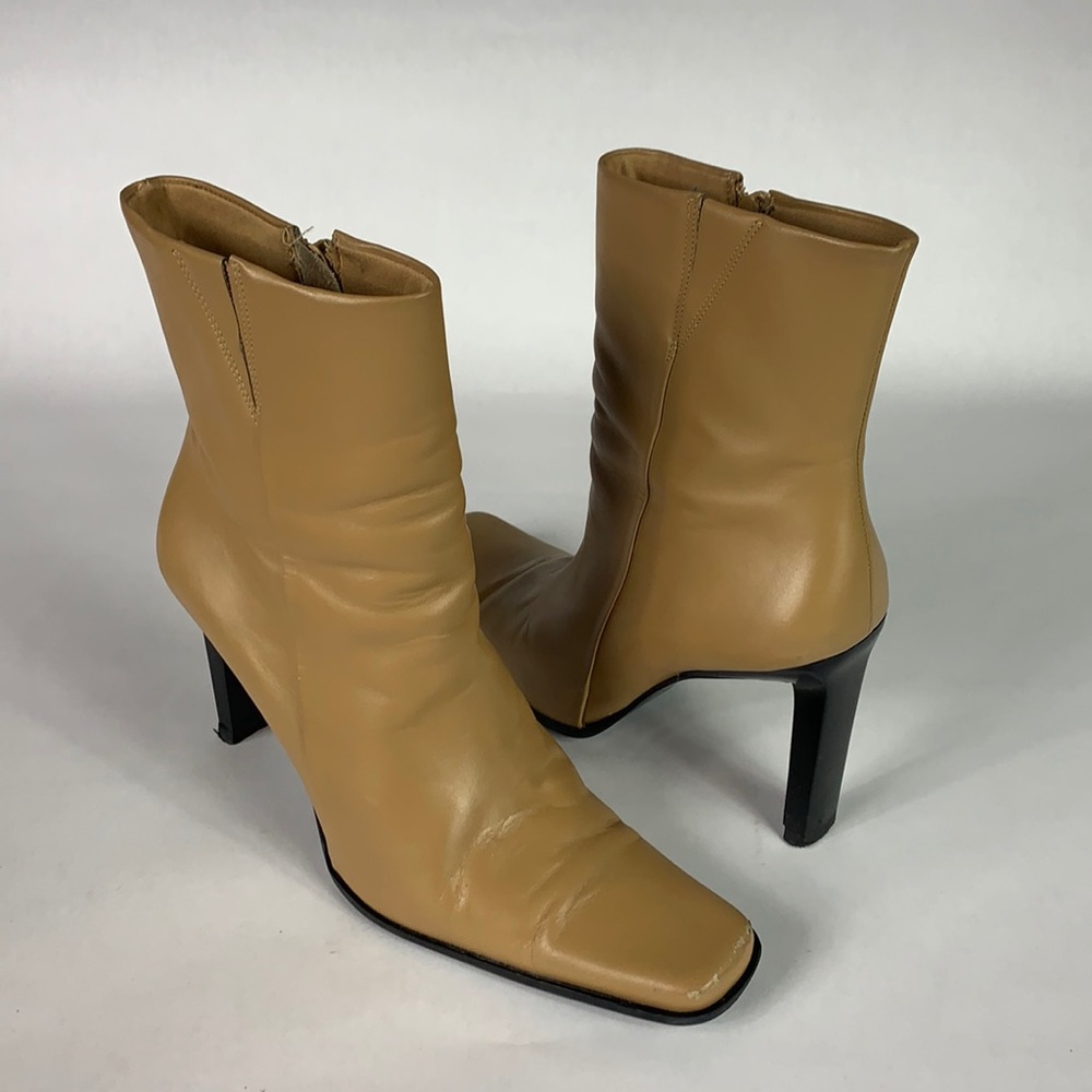 Bronx Tan Leather Boots 8.5